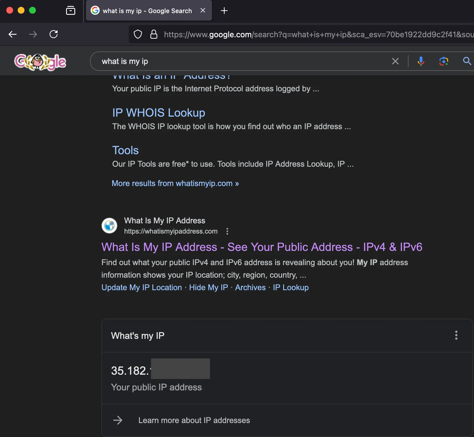Verifying new source IP